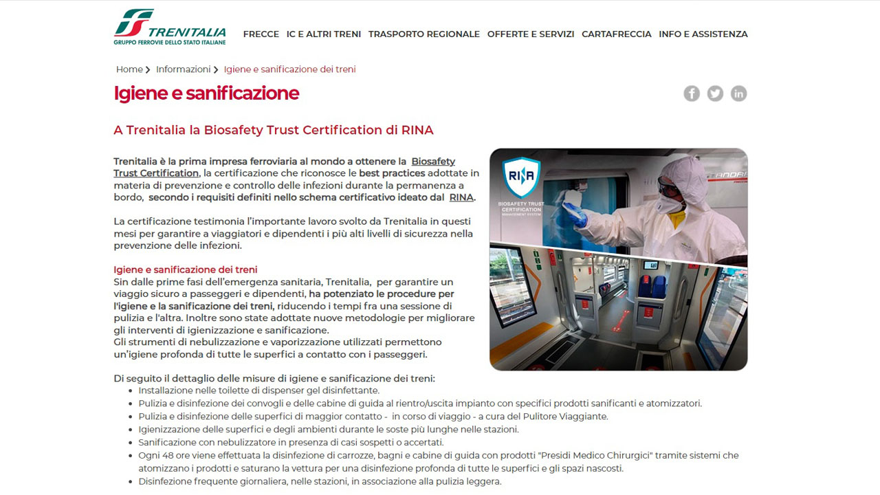 20220108-Trenitalia-Biosafety-Trust-Certification