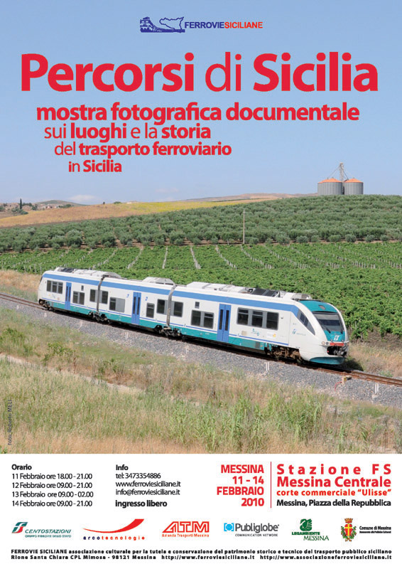 ”Percorsi di Sicilia” mostra fotografica documentale sui luoghi e la storia del trasporto ferroviario in Sicilia (4ª edizione)