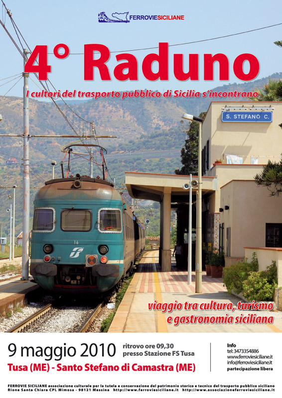 Ferrovie Siciliane, il 4° raduno a Tusa e Santo Stefano di Camastra