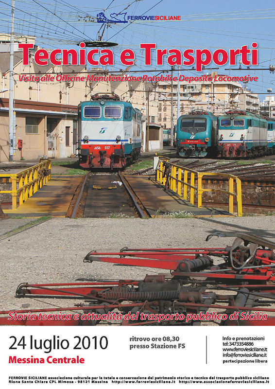 Visita al ”Deposito Locomotive” e alle ”Officine Manutenzione Rotabili” di Messina