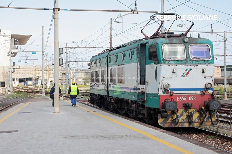 E656, le locomotive in Sicilia a febbraio 2019