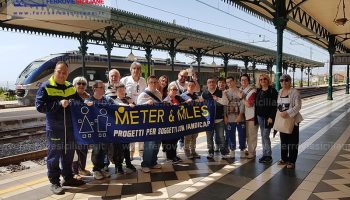 Viaggio in treno da Messina a Taormina organizzato per i ragazzi speciali della Meter & Miles