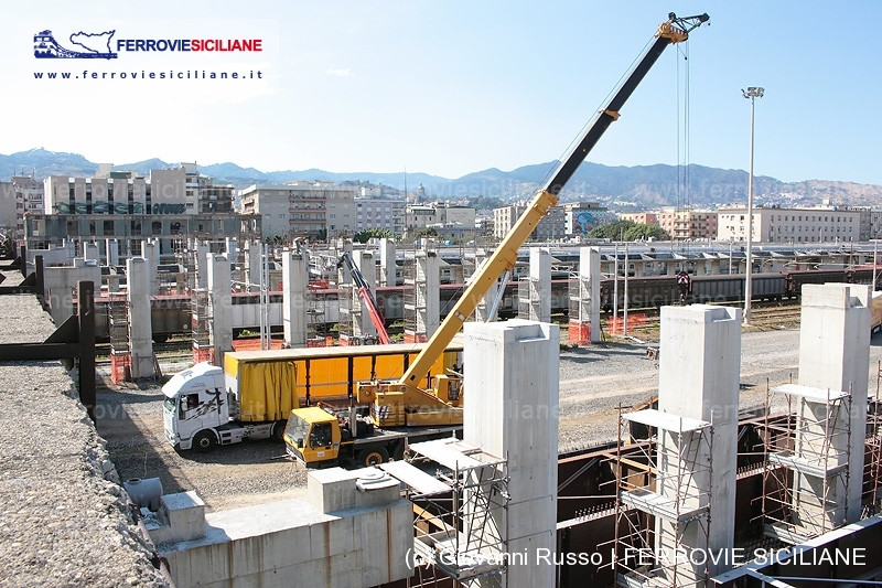 Messina Centrale, a giorni il varo delle travi del parcheggio