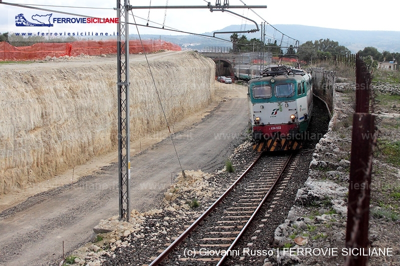 Procedono i lavori di velocizzazione della ferrovia Catania-Siracusa