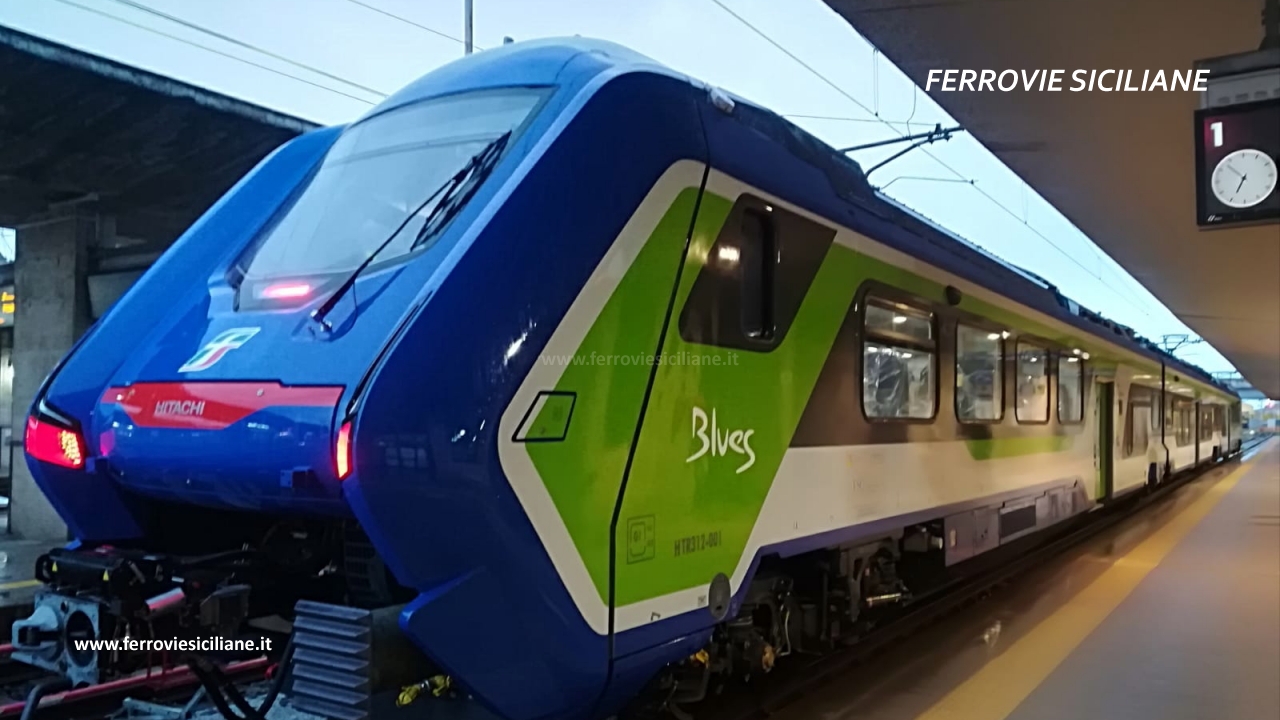 Proseguono i test pre-esercizio sulla rete siciliana per il nuovo treno (ibrido) Blues